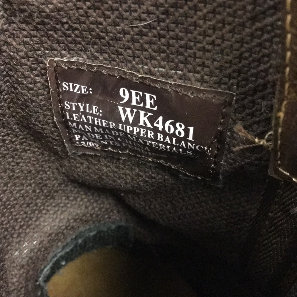 Justin Mens Authentic Leather Boots 9EE - Picture 5 of 7